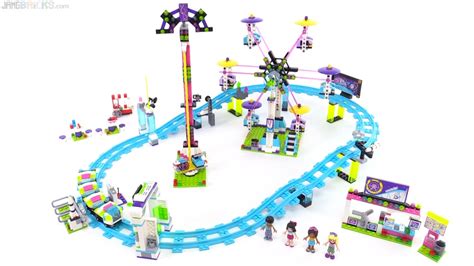 LEGO Friends Amusement Park Roller Coaster review! 41130