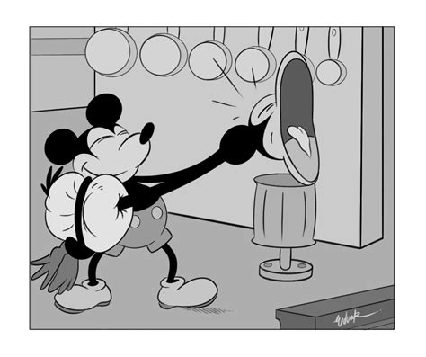 Mickey in...Steamboat Willie ! Sketchbook pro 6. UB.Iwerks and Walt ...