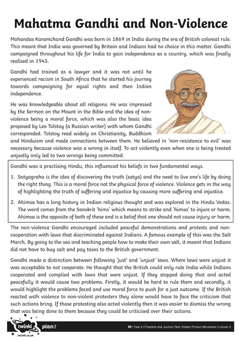 Mahatma Gandhi and Non-Violence - DocsLib