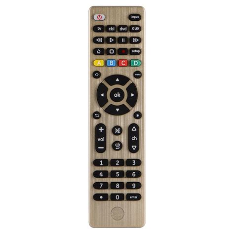 GE 4-Device Designer Series Universal Remote Control, Brushed Champagne ...