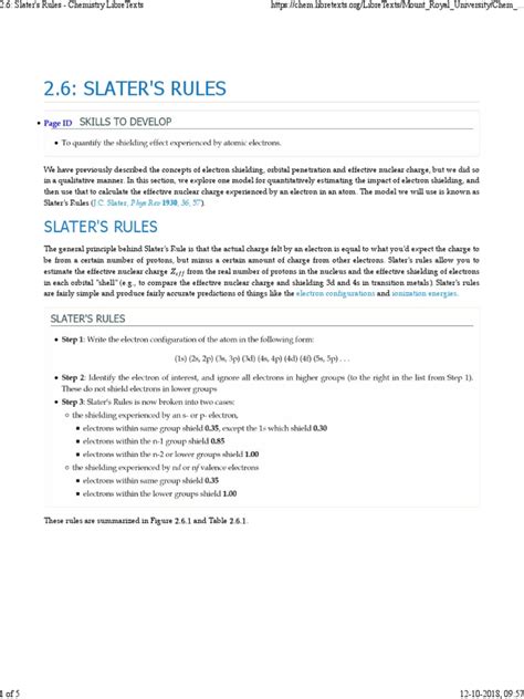 Slater's Rule | Electron | Electric Charge