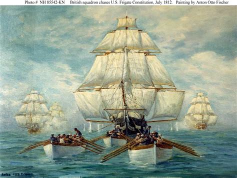 War of 1812 at Sea -- USS Constitution escapes from a British Squadron ...