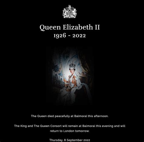 Royal Family Changes Website's Homepage After Queen Elizabeth's Death