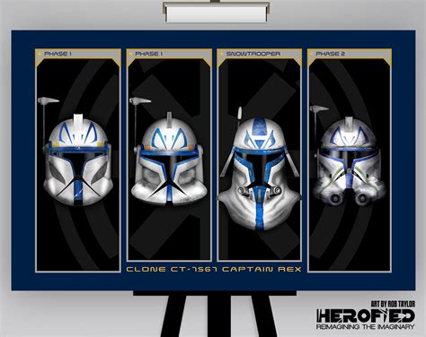 Star Wars captain Rex Helmet Composite Art Print - Etsy Australia