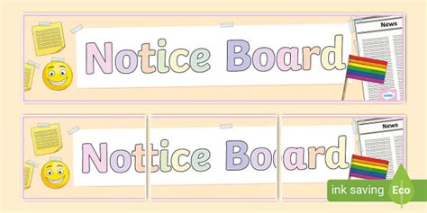 Notice Board Display Banner,noticeboard (teacher made)