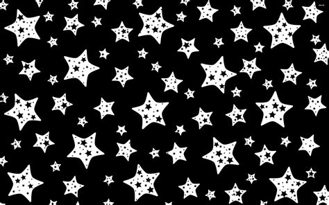 Black and white star wallpaper - menuxoler