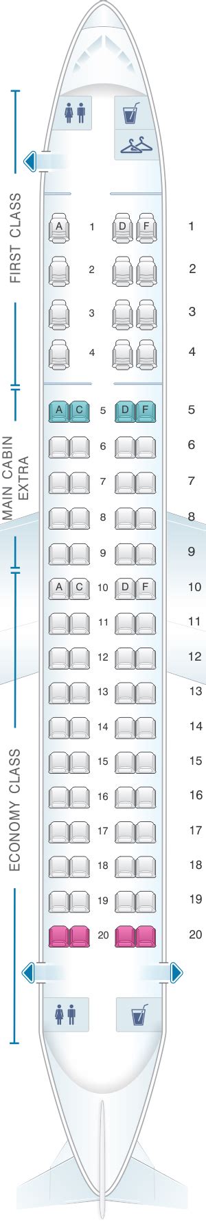 Embraer 175 United Seat Map