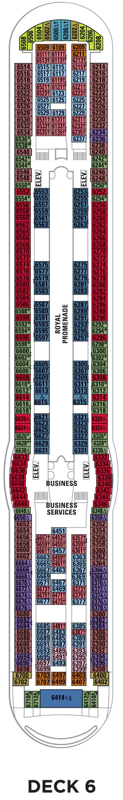 Deck 6 - Independence of the Seas Deck Plans | Royal Caribbean Blog