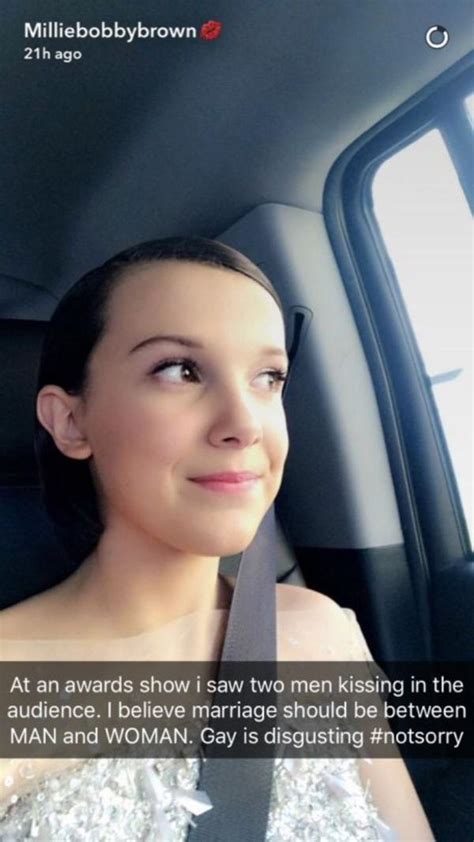 At an awards show | Millie Bobby Brown Is Homophobic / # ...