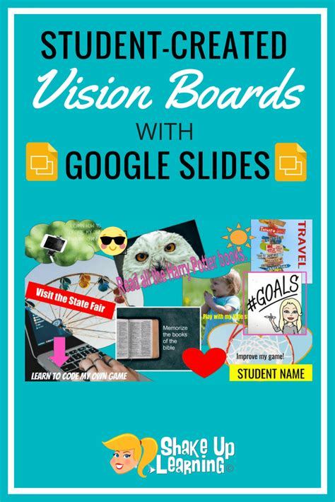 Student-Created Vision Boards with Google Slides | Shake Up Learning