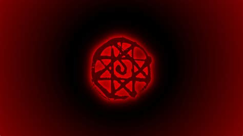 1920x1080 resolution | round red and black logo, Full Metal Alchemist ...