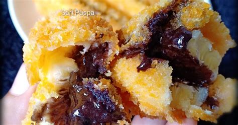 Resep Pisang Goreng Panir (isi coklat lumer) oleh Sari Puspa - Cookpad