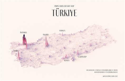 Visualizing Population Density in Turkey - Full Size