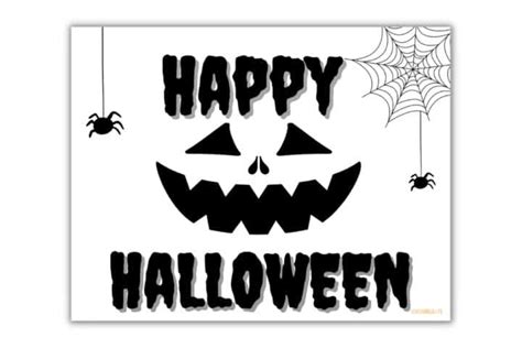 Printable Happy Halloween Sign - 19+ FREE Printables ⋆ Love Our Real Life