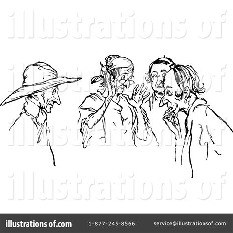 Gossip Clipart #1121476 - Illustration by Prawny Vintage