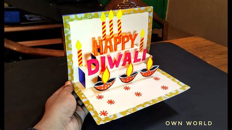 DIY Diwali Greeting Card / Handmade Diwali card making ideas / How to ...