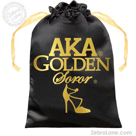 AKA Golden Soror Shoe Bag | Zebra Lane