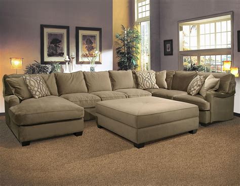 15 Collection of Sectional Couches with Large Ottoman