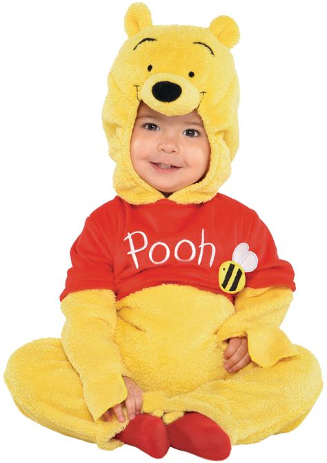 Infant Disney Winnie the Pooh Yellow/Red Plush Jumpsuit Halloween ...