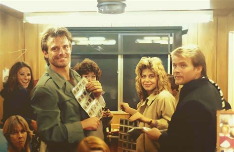 Behind the scenes Michael Biehn and Linda Hamilton «The Terminator ...