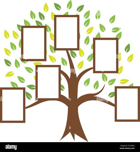 Family tree illustration template design vector Stock Vector Image ...