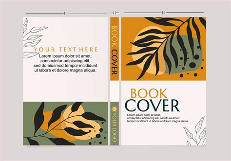 natural theme book cover design. minimalist design with earth tone ...