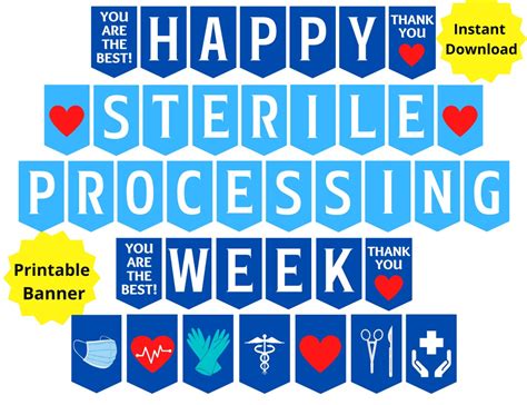 Sterile Processing Week Printable Sign SPD Week Central - Etsy