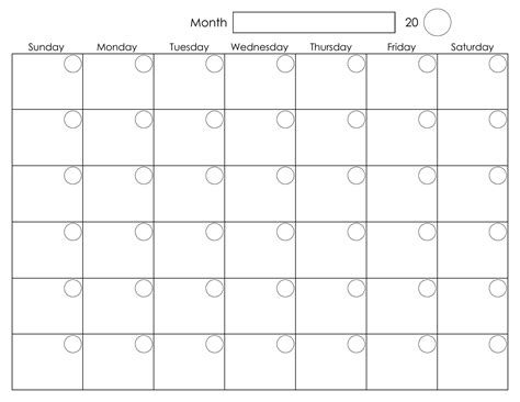 6 best images of free printable calendar pages free printable blank ...