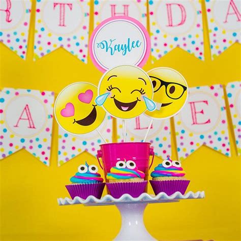 Emoji Party Decorations INSTANT DOWNLOAD Printable Party Pooper ...