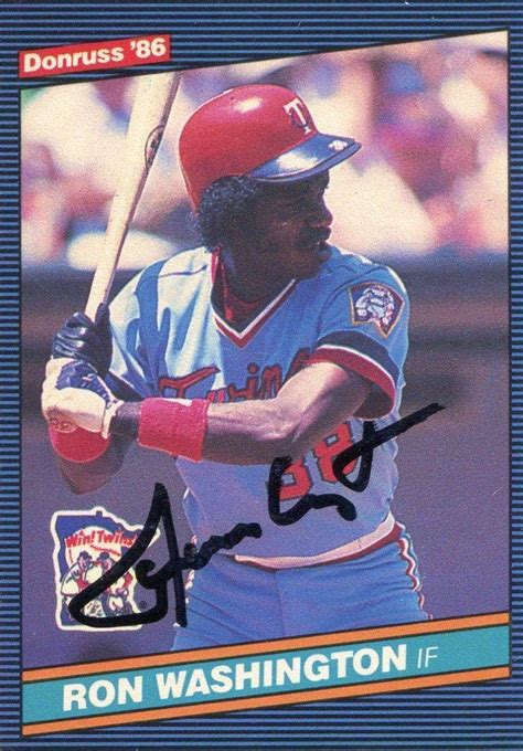 Ron Washington Autographed 1986 Donruss Card #560 - Baseball Slabbed ...