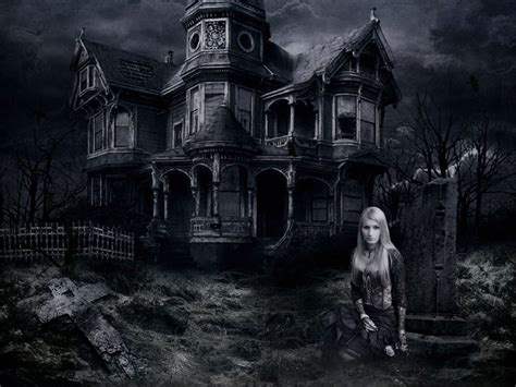 Haunted House Desktop Wallpapers - Wallpaper Cave | Haunted mansion ...