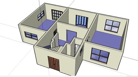 Sketchup Sample House Design Free Download | Micro house plans, House ...