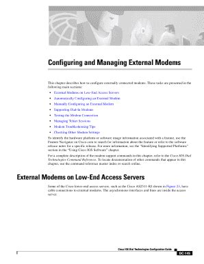 Fillable Online Configuring and Managing External Modems Fax Email ...