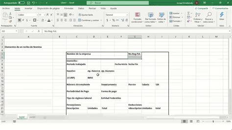 Ejemplo Recibo De Nomina En Excel Ejemplo Sencillo | Porn Sex Picture