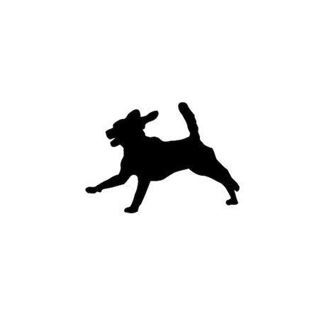 Dog Running Silhouette