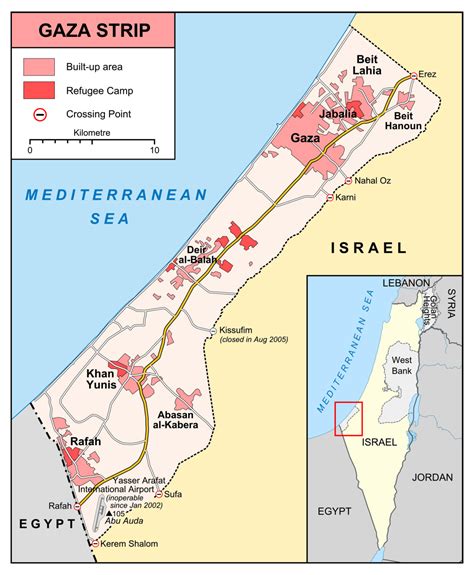 Maps of Gaza Strip | Detailed map of Gaza Strip in English | Road map ...