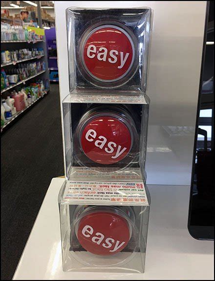 Staples Easy Button Solves All Problems – Fixtures Close Up