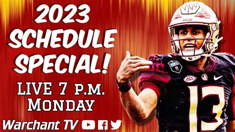 FSU Football 2023 Schedule Release Special | ACC Football Schedule | # ...