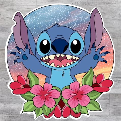 Stitch Sticker Disney Art Disney Vinyl Vinyl Sticker | Etsy