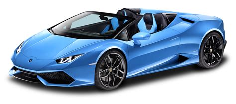 Blue Lamborghini Huracan LP 610 4 Spyder Car PNG Image - PurePNG | Free ...