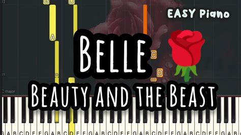 Belle | Beauty and the Beast | Movie Music (Easy Piano, Piano Tutorial ...