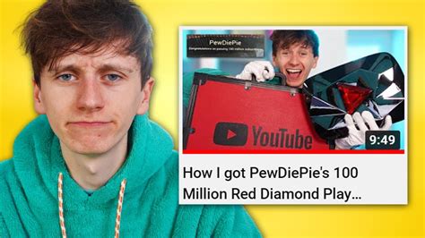 The Truth About My PewDiePie 100M Subscriber Play Button - YouTube