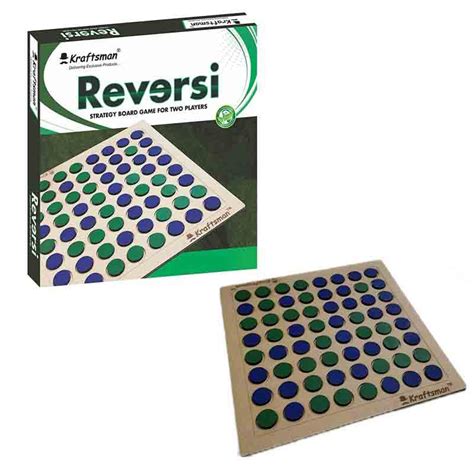 Kraftsman Wooden Reversi Board Game for Kids