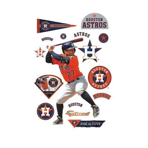 Jose Altuve: Batting Life Size Officially Licensed MLB Removable HD ...