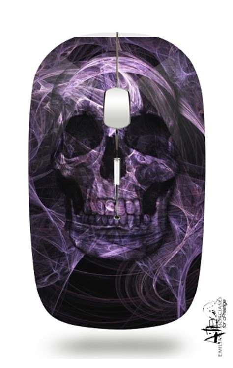 Wireless optical mouse with usb receiver with Skulls design