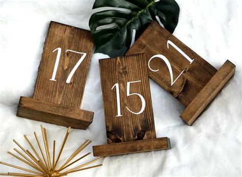 Wedding Table Numbers, Table Numbers, Wood Table Numbers, Wooden Table ...