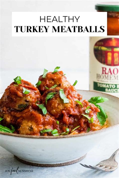 Healthy Turkey Meatballs - JoyFoodSunshine