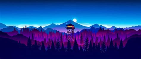 Firewatch Ultrawide, 3440x1440 Retro HD wallpaper | Pxfuel