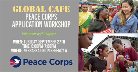 Global Cafe: Peace Corps Application Workshop | Announce | University ...