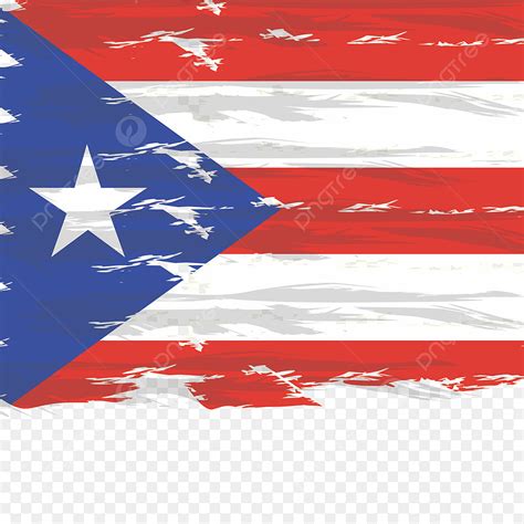 Puerto Rico Flag Vector Hd PNG Images, Stylized Designs Painted Brush ...